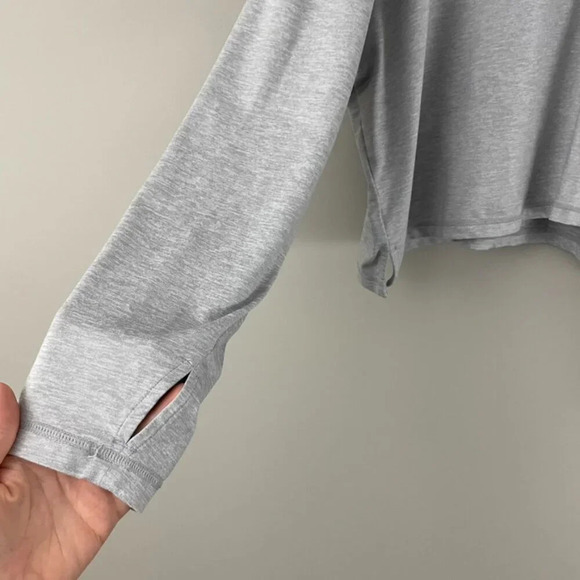 Athleta Uptempo Short Hoodie in Norwegian Grey Size XL - Picture 5 of 6